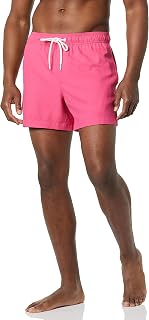 Amazon Essentials Men's Swim Trunks with Mesh Lining, Pockets and Drawstring Closure