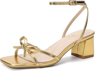 Women's Bow Strappy Low Heels