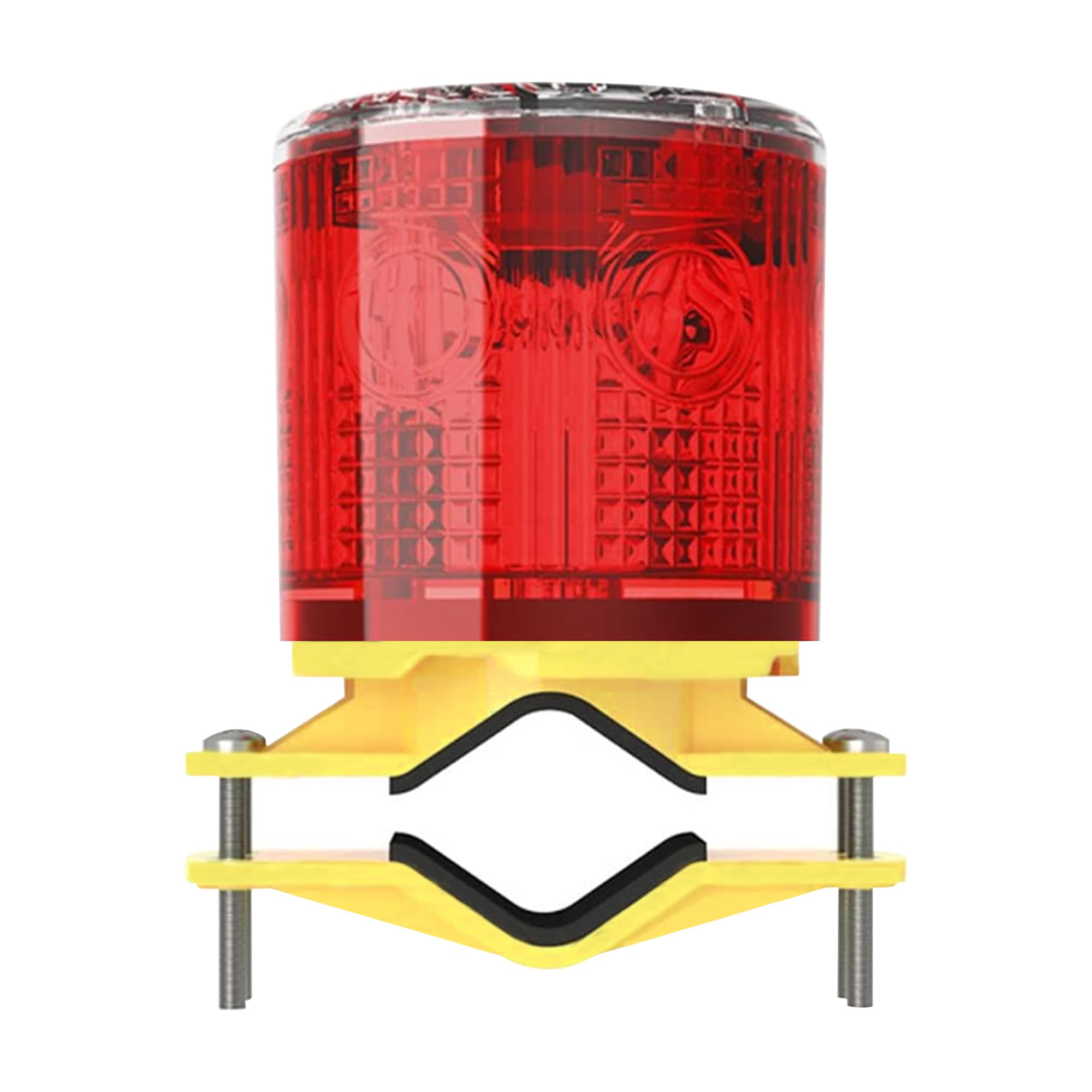 QXMH Solar Strobe Warning Light: Waterproof LED Flashing Safety Light, High Brig