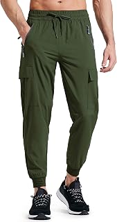 Libin Cargo Men's Hiking Pants, Black