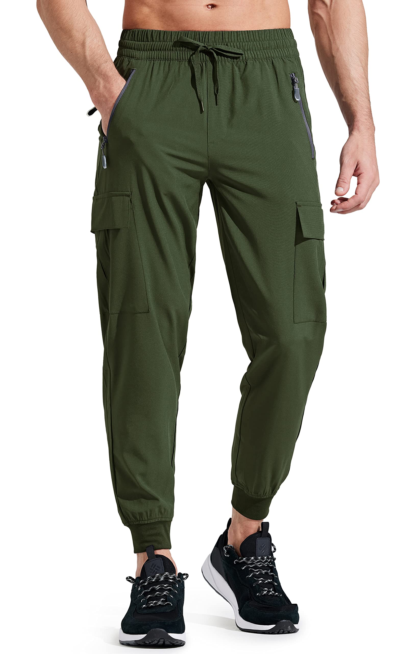 Libin Cargo Men's Hiking Pants, Black