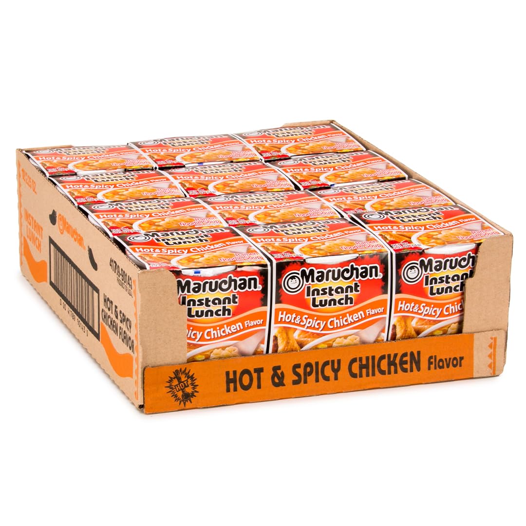 Maruchan Instant Lunch Ramen Noodles, Hot & Spicy Chicken Flavor – Japanese-Styl