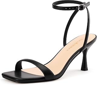 MIRAAZZURRA Strappy Kitten Heels for Women
