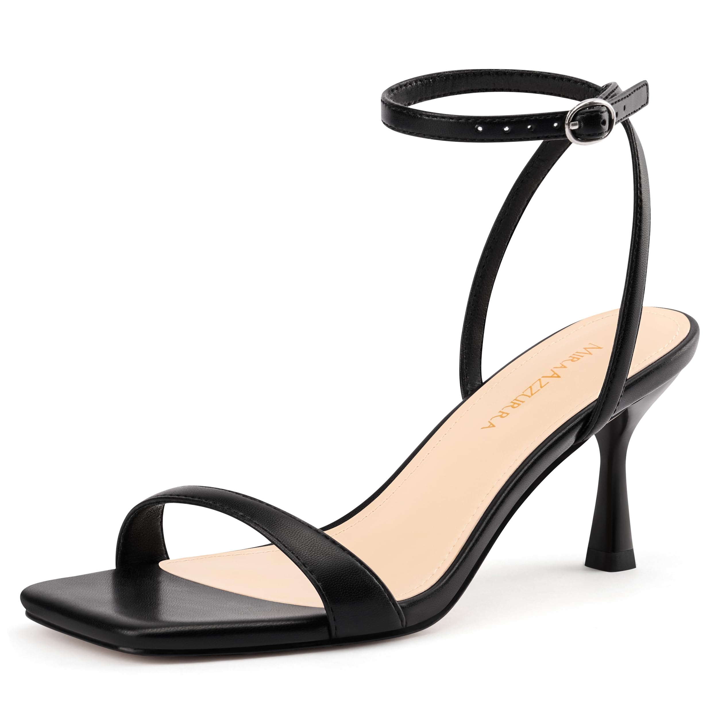 MIRAAZZURRA Strappy Kitten Heels for Women