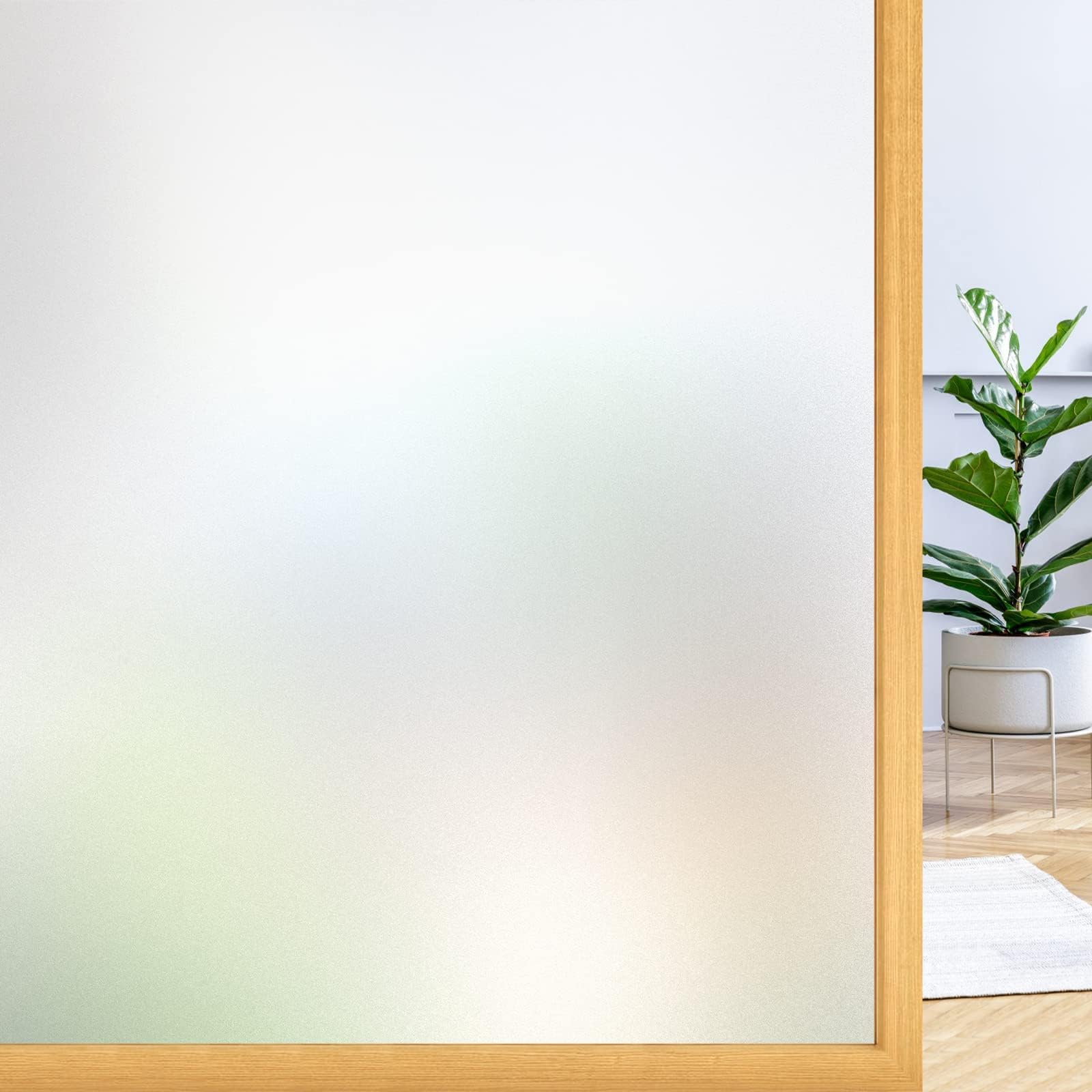 rabbitgoo Frosted Window Film Privacy for Glass, Matt, 44.5x200cm | Glass Sticke