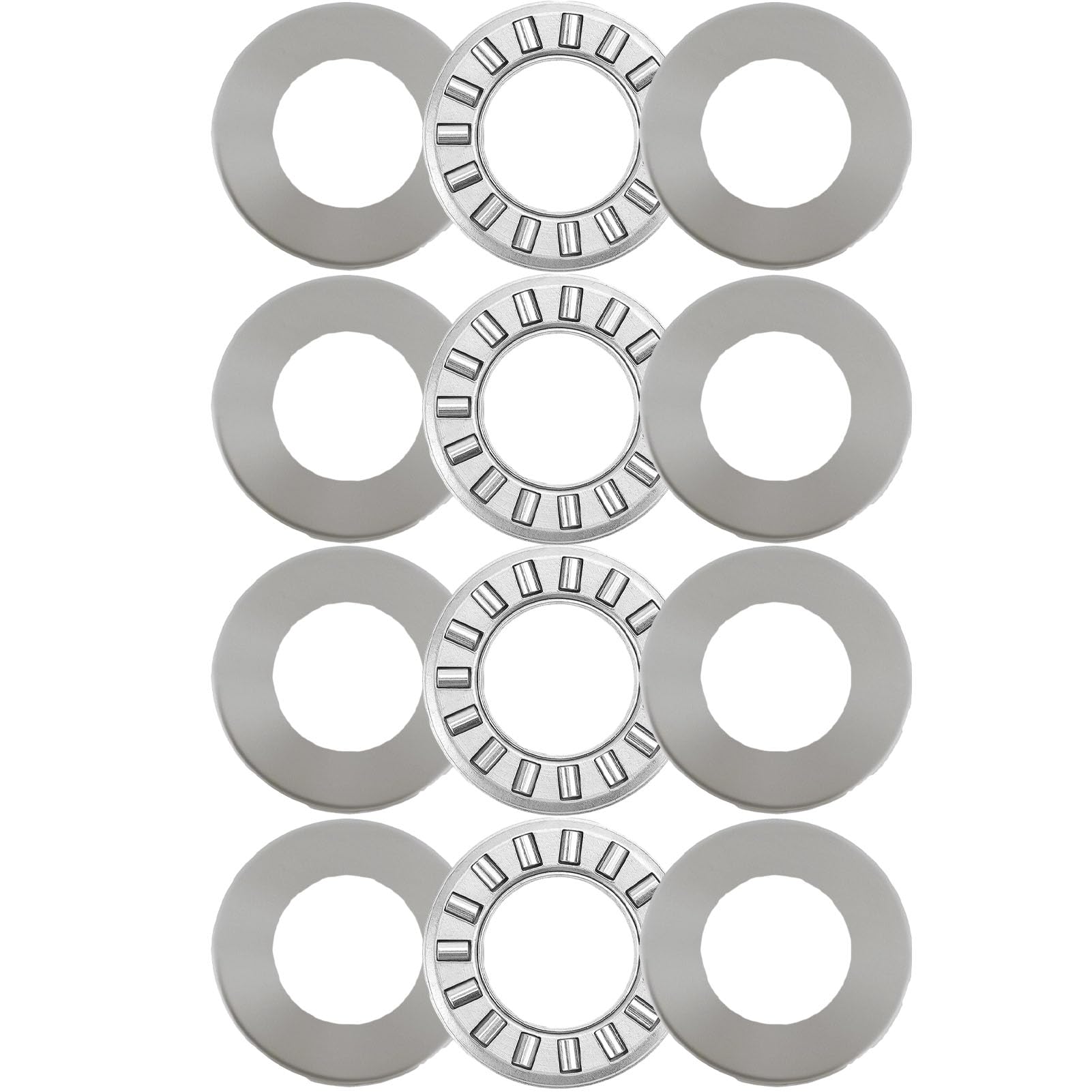 4 Sets NTA815+2TRA, Thrust Needle Roller Bearings, ID 1/2", OD 15/16" | 4 Sets N