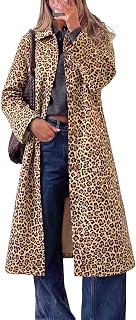 Cicy Bell Trench da donna in tartan con risvolto autunnale monopetto giacca