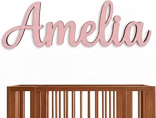 Personalized Nursery Decor - Custom Wooden Name Sign 8"- 35" WIDE - Kids Room Boho Decor - Gender Neutral For Baby Girl or Boy