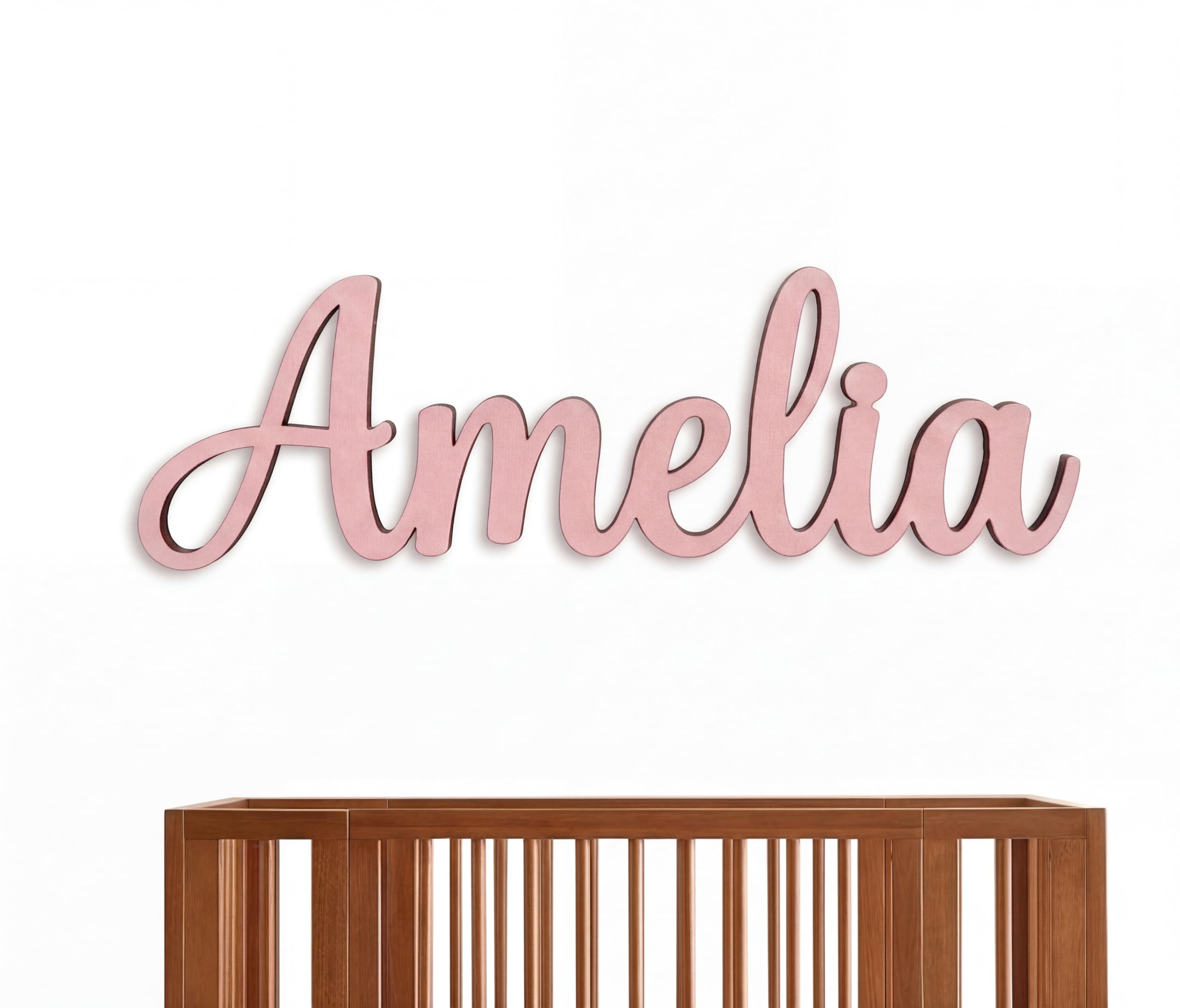 Personalized Nursery Decor - Custom Wooden Name Sign 8"- 35" WIDE - Kids Room Bo