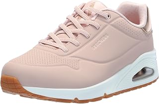 Skechers Uno - Scarpe da Ginnastica da Donna con Zeppa Shimmer Away, Slip-on, alla Moda