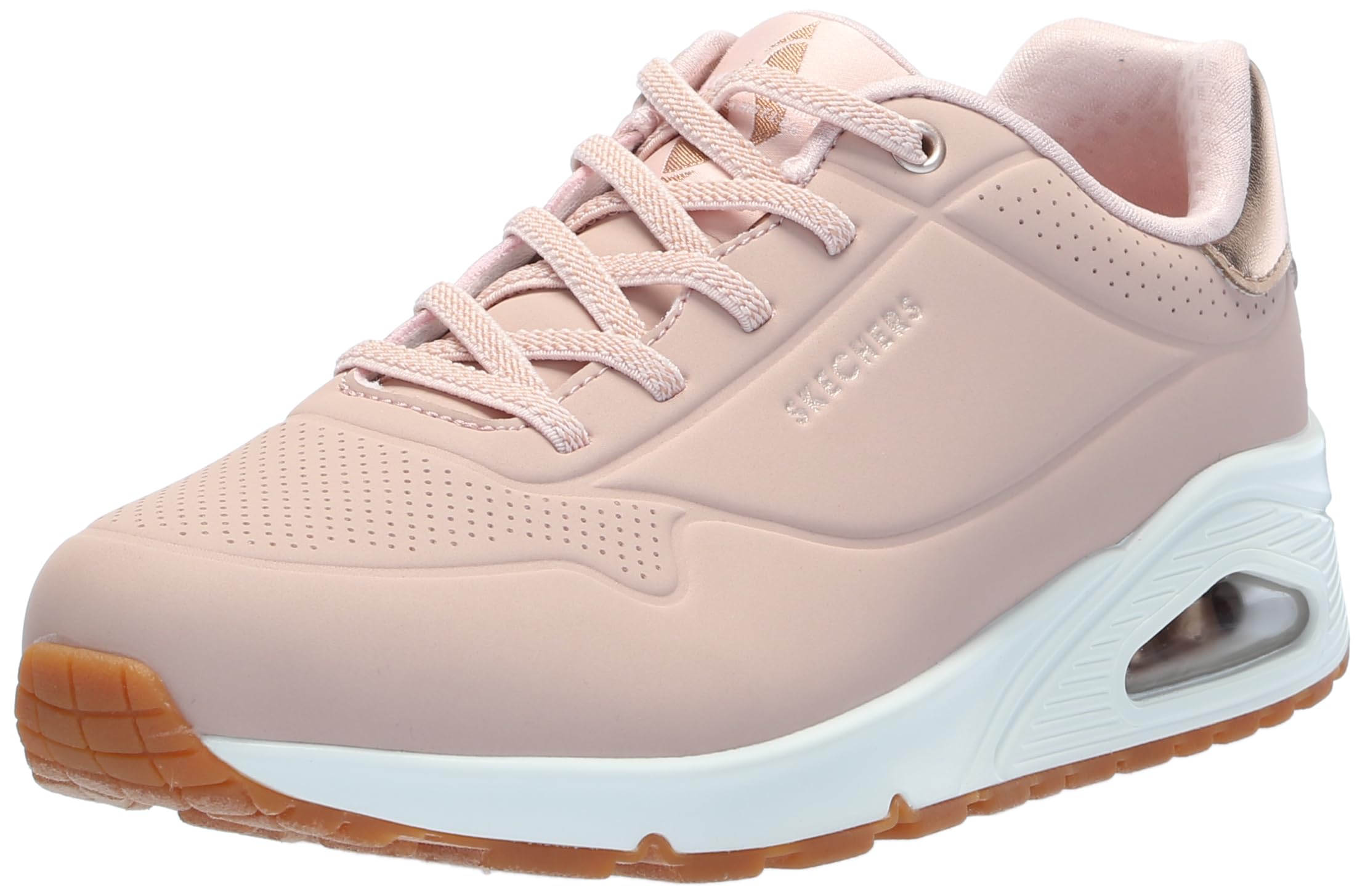 Skechers Uno - Scarpe da Ginnastica da Donna con Zeppa Shimmer Away, Slip-on, al