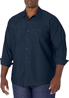 Red Kap Men's Men's Long Sleeve Enhanced Visibility Work Shirt Shirt (Pack of 1)