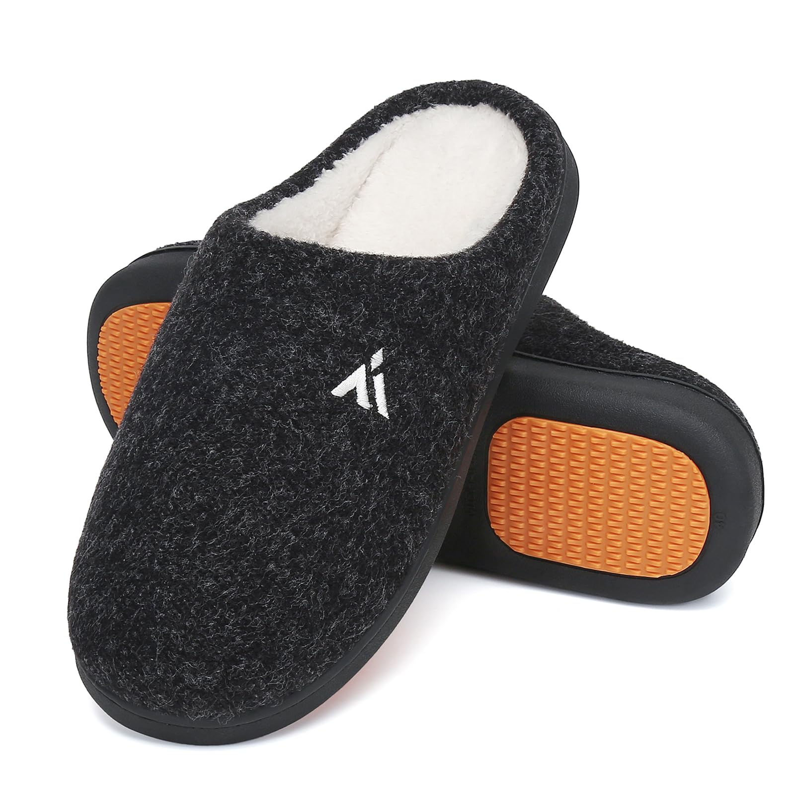Mishansha Mens Womens Memory Foam Open Back Slippers Size 3-15