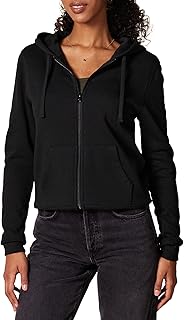 Amazon Essentials Women's Midweight Fleece Full-Zip Hoodie with Drawstring (Available in Plus Size)