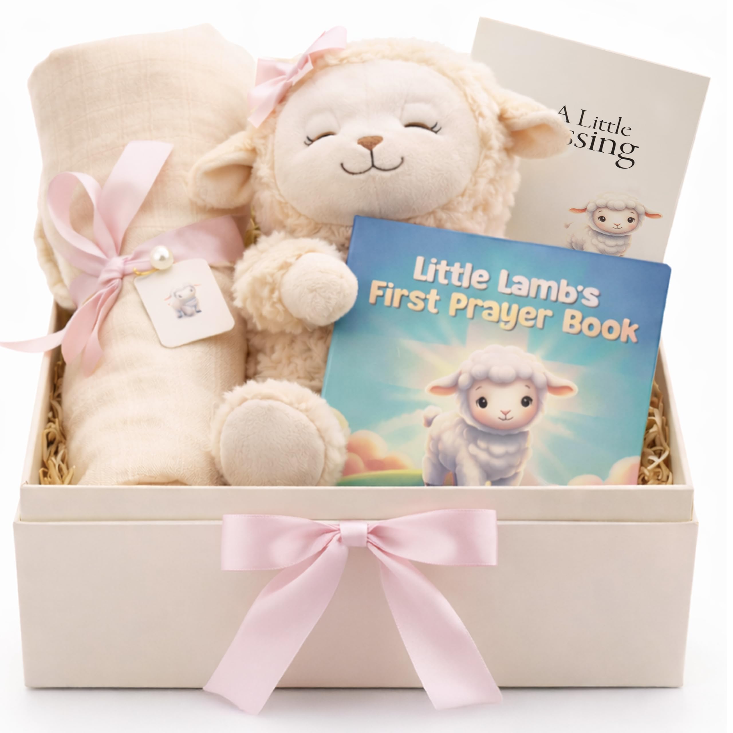 Baptism Gifts for Girl - Christening & Dedication 5-Piece Keepsake Set | Ready-t