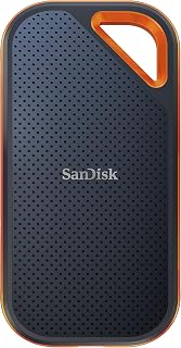 SanDisk 4TB Extreme PRO Portable SSD - Up to 2000MB/s Read Speeds - Black | External SSD, USB-C, Water & Dust Resistant, Up to 3M Drop Protection, 256 bit AES Encryption, Ideal for PC, Mac, Consoles