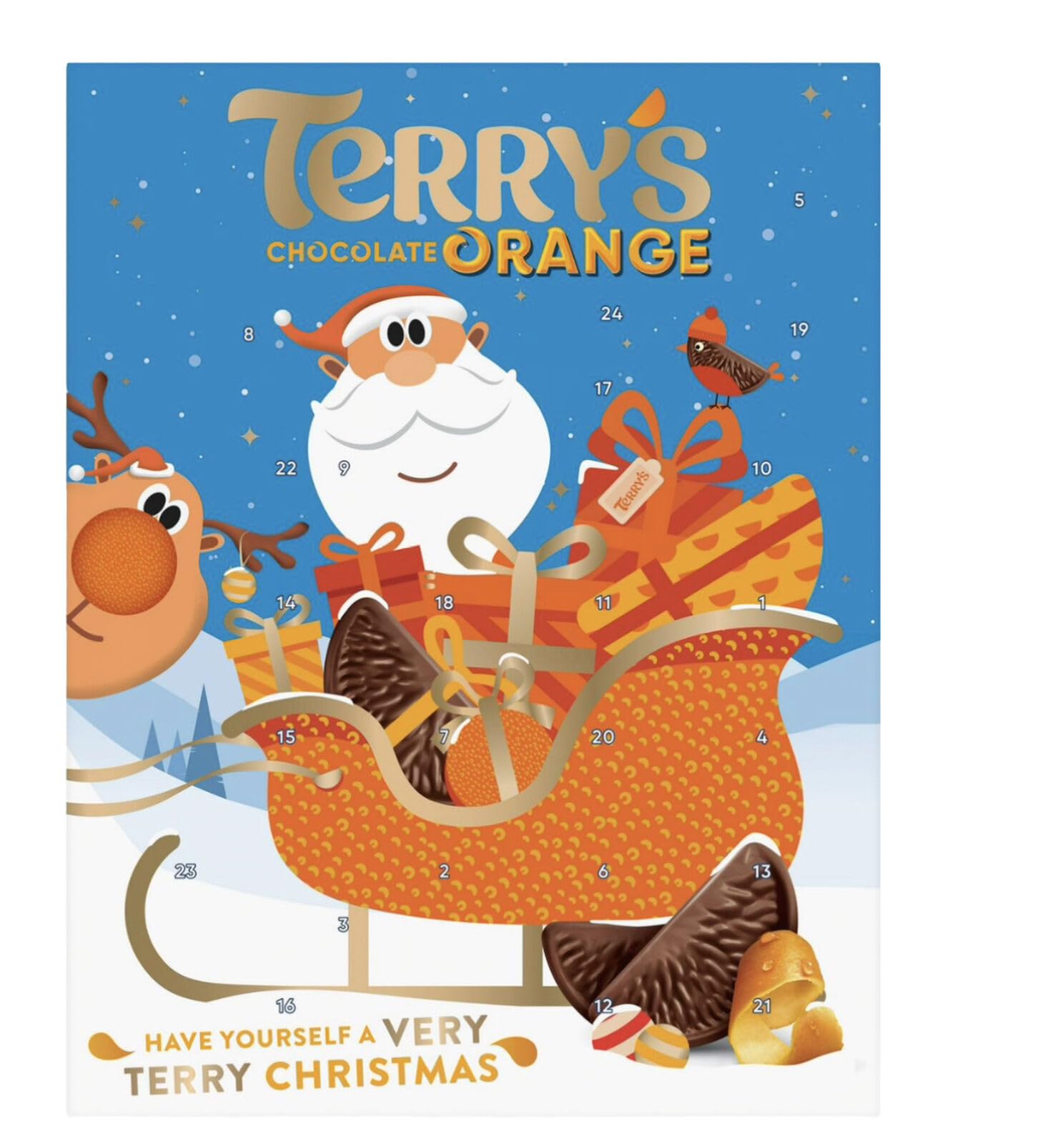 Terry's Advent Calendar Chocolate Orange 106 g, Blue