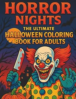 Horror Nights: The Ultimate Halloween Coloring Book for Adults: Terrifyingly Detailed Horror Art, Creepy Clowns, Zombies, Witches & Haunted Scenes for ... (The InkStorm Halloween Collection)