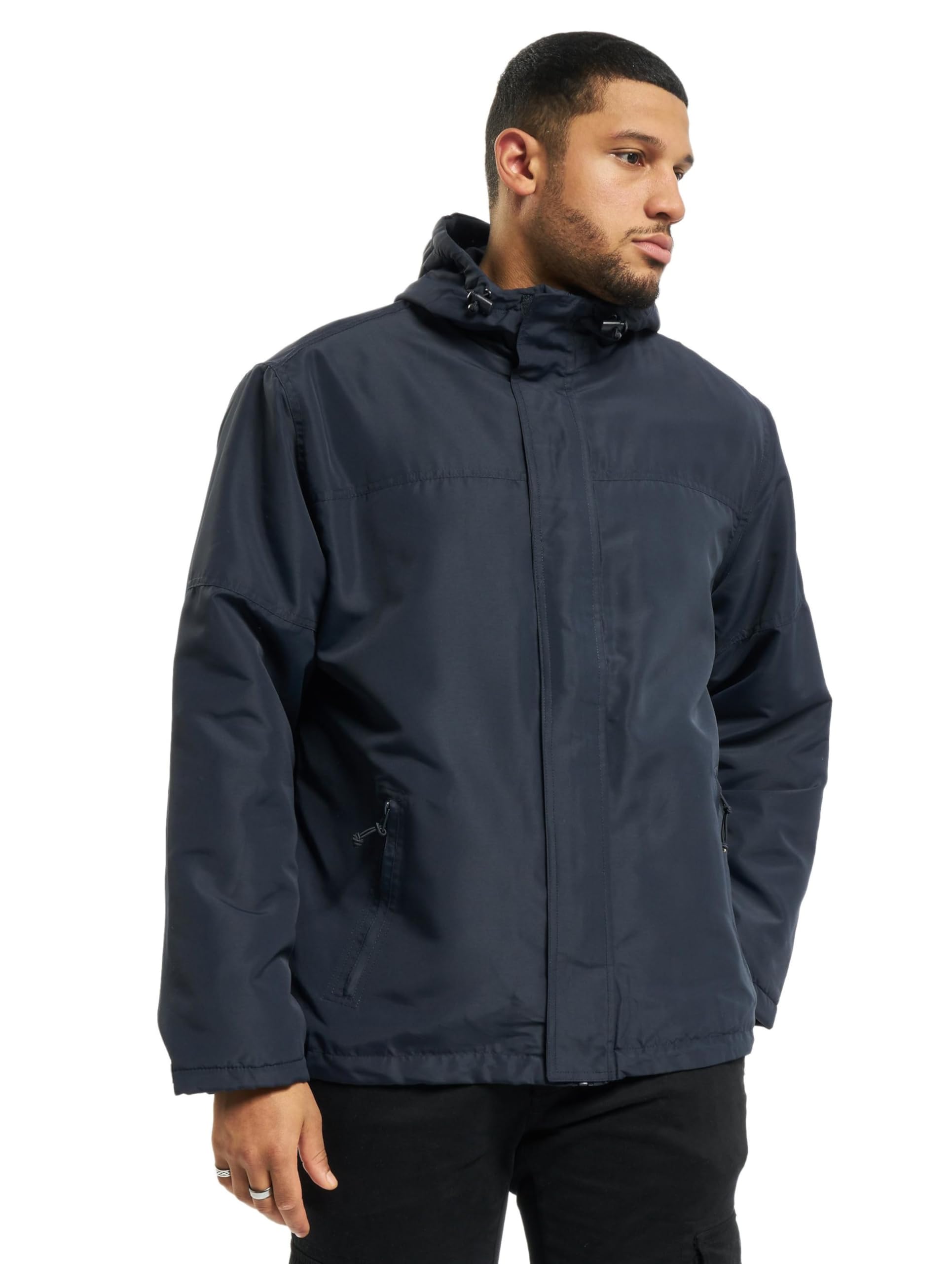Brandit Men's Windbreaker Front Zip Anthracite