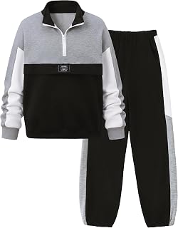 GEMLON ボーイズ 服 ハーフジップ トップス カラーブロック 2ピース ボーイズ 衣装 サイズ 6-14