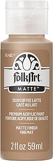 FolkArt Acrylic Paint in Assorted Colors (2 oz), 2559, Coffee Latte
