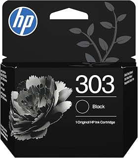 HP 303 Black, Original Ink Cartridge | Compatible with Envy Photo 6200, 7100, 7800 Envvy 7200, 7200e, Tango, Tango X, 200 Pages (T6N02AE)