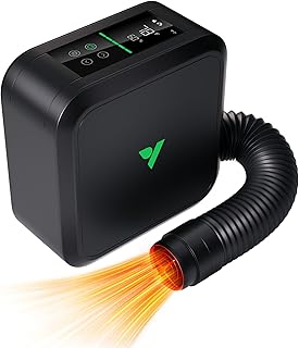 VIVOSUN AeroFlux 700W PTC Grow Tent Heater with Thermostat, APP & VPD | 700W PTC 40% stronger; 5 levels; smart thermostat, VPD; APP; V0, tip-over, overheat; for grow tents, rooms, greenhouses