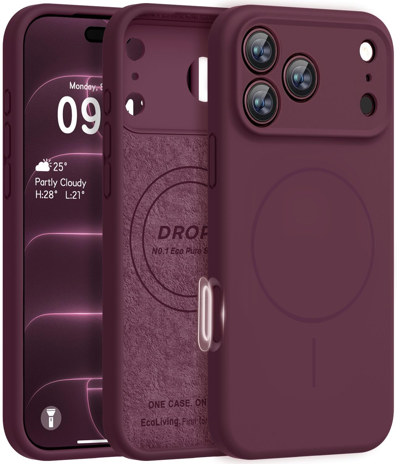 Vooii for iPhone 18 Pro Max Case, Liquid Silicone, Compatible with MagSafe | Bur