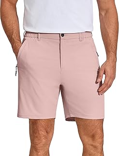 COOFANDY Men's Stretch Golf Shorts 7" Lightweight Casual Hiking Shorts Summer Athletic Work Dress Hybrid Shorts
