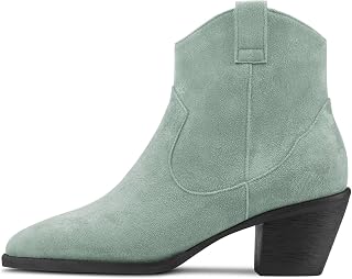 Saekcted Women's Medium Heel Heel 6.5 cm Heels Pointed Toe Ankle Boots Riding Slip-on Boots Zipper Party Office Sexy