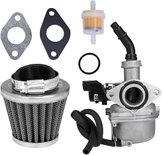 Anxingo PZ19 ATV Carburetor for 50cc 70cc 80cc 90cc 110cc 125cc Dirt Pit Bike Scooter Moped Taotao Go Karts Carb for Honda CRF with Air Filter (PZ19)