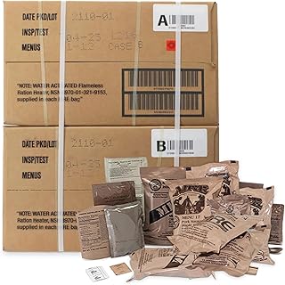 Wornick Sopacko, Ameriqual MRE Meals Ready to Eat Inspection dates 2026 or Better , Emergency Food Supply, Survival Camping Outdoor (INSPECTION DATE IS NOT EXPIRATION DATE) 12 Pack(A & B Case Bundle, 2, Count)