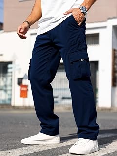 Mens Cargo Pants Relaxed Fit Cargo Pants with Pockets