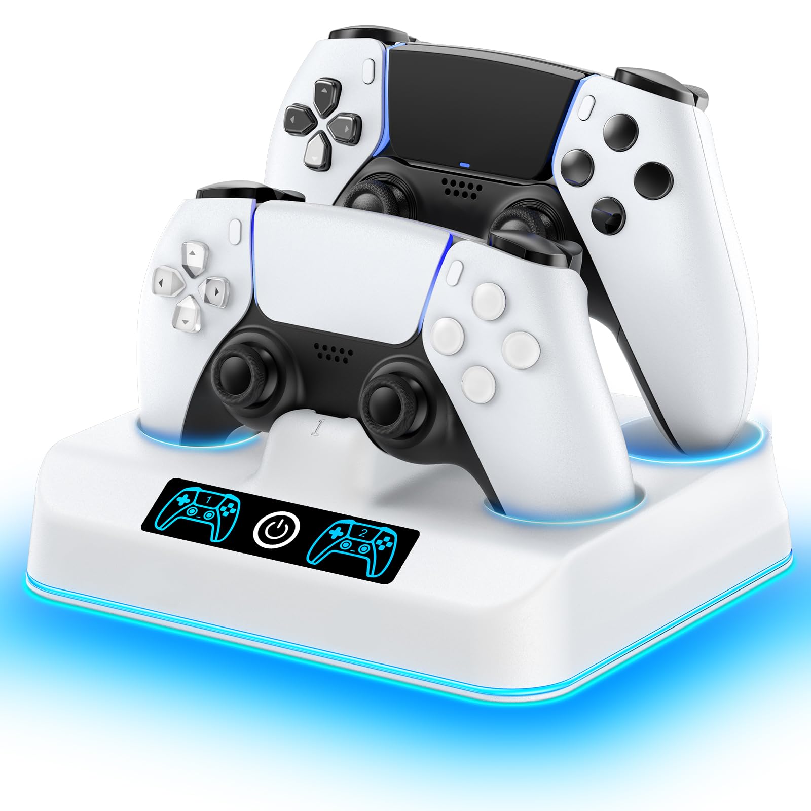 PS5 Controller Charger Station, Drop & Go Design Compatible with PlayStation 5 D