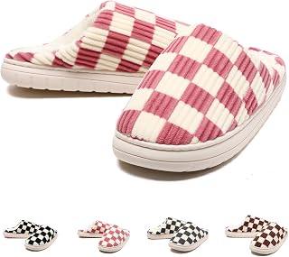 House Slippers for Women & Men Fuzzy Casual Indoor/Outdoor Shoes