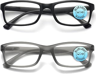 OPULIZE BIG Occhiali luce blu donna e uomo - Lenti Antiriflesso e Antibagliore - Confezione da 3