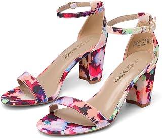DREAM PAIRS Women's Chunky Block Heel Sandals