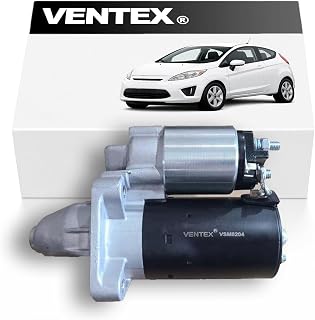VENTEX® Starter Motor VSM8204 | Compatible with Ford Fiesta 1.25 1.4 1.5 1.6 1995-2017 PETROL, Focus 1998-2018, B-Max C-Max Mondeo Volvo C30 S40 V50 Mazda 2