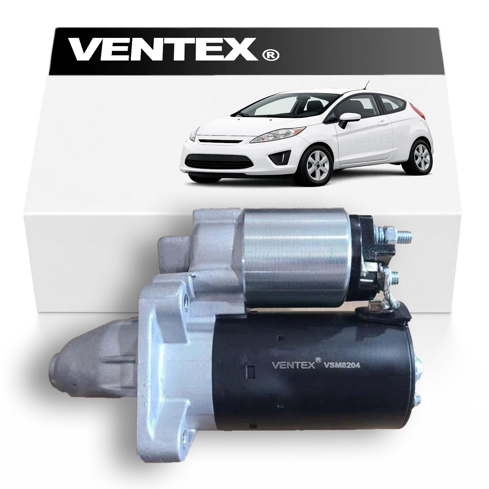 VENTEX® Starter Motor VSM8204 | Compatible with Ford Fiesta 1.25 1.4 1.5 1.6 199