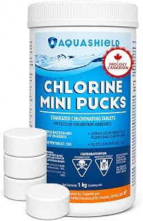 Chlorine Mini Pucks for Spa & Hot Tubs (1kg/2.2lbs) by Aquashield