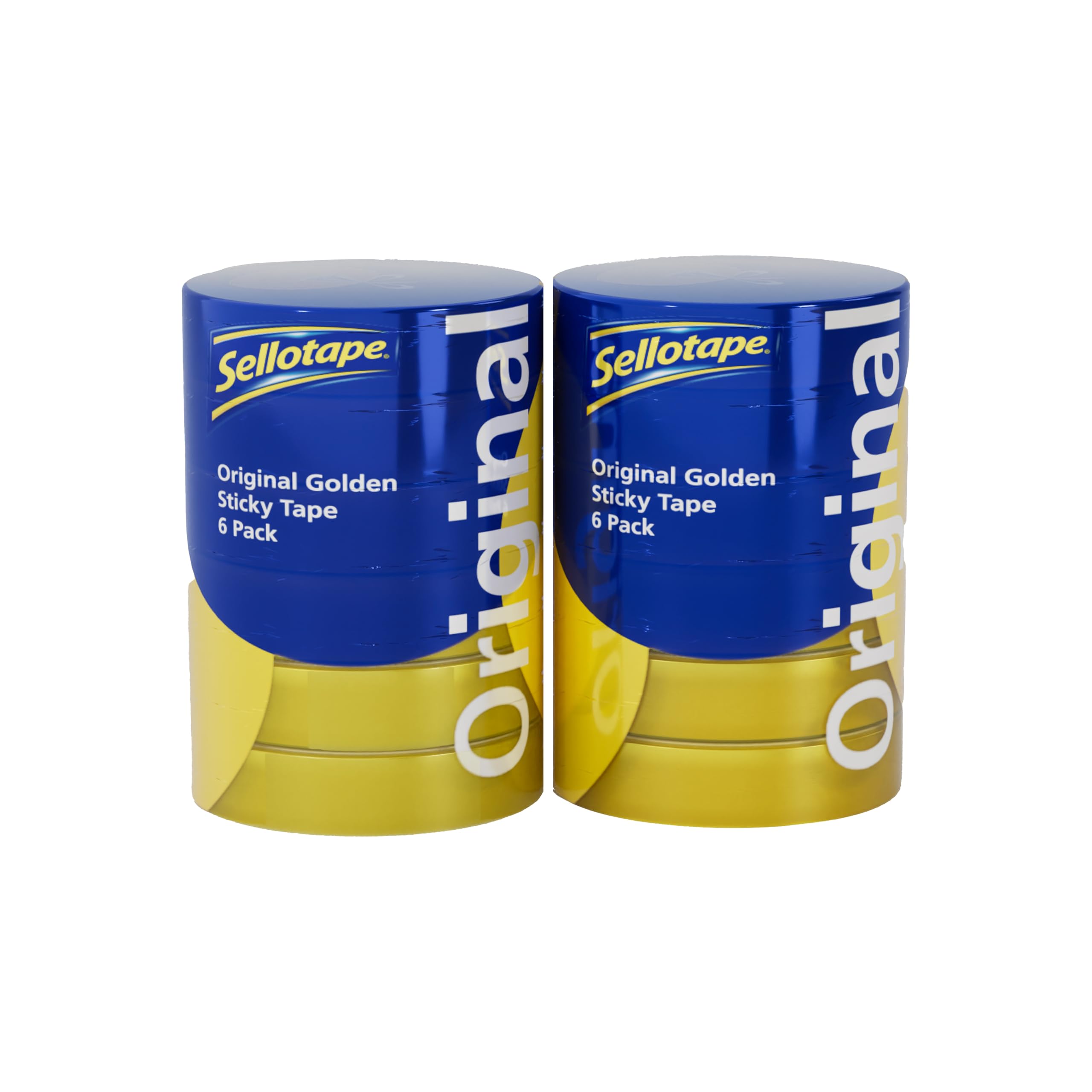 Sellotape Original Golden Clear Tape, 12 Pack, 24 mm x 50 m | Multi-Purpose Pack