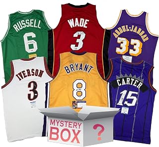 Hall of Famers Autographed/Signed Basketball Jersey Mystery Box with PSA JSA or Beckett COA