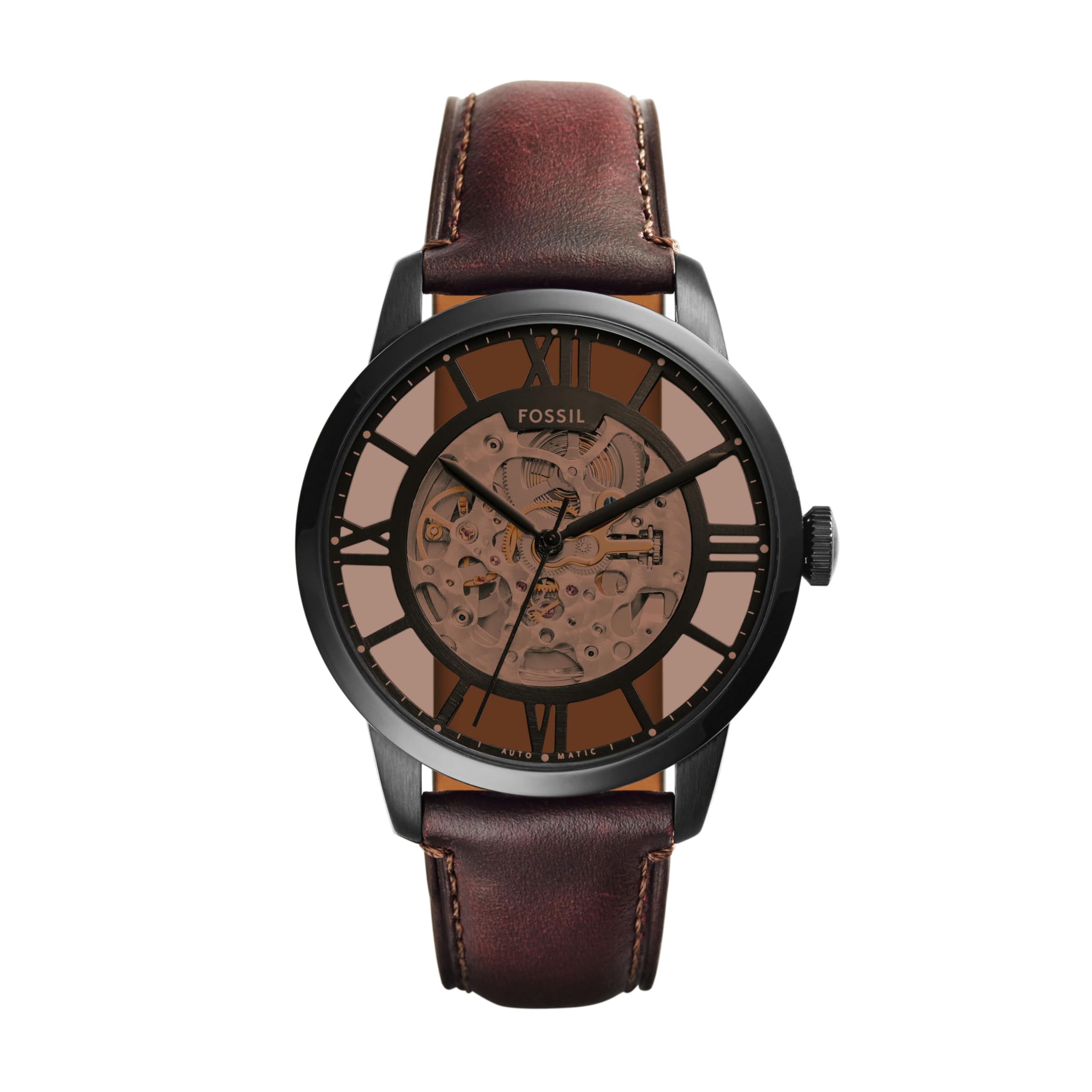 Fossil Men's Watch, Townsman Automatic Stainless Steel Watch for Men
