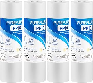 Sediment Replacement Water Filters 5 Micron 10" x2.5" Cartridge 4 Pack