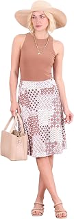 Popana Midi Skirt for Women, Flowy Skirts for Women Midi Length