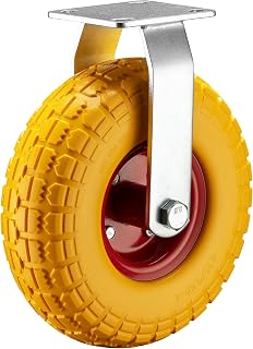 Fixed Castor 258x78mm Puncture-proof with Metal Rim and Fixture
