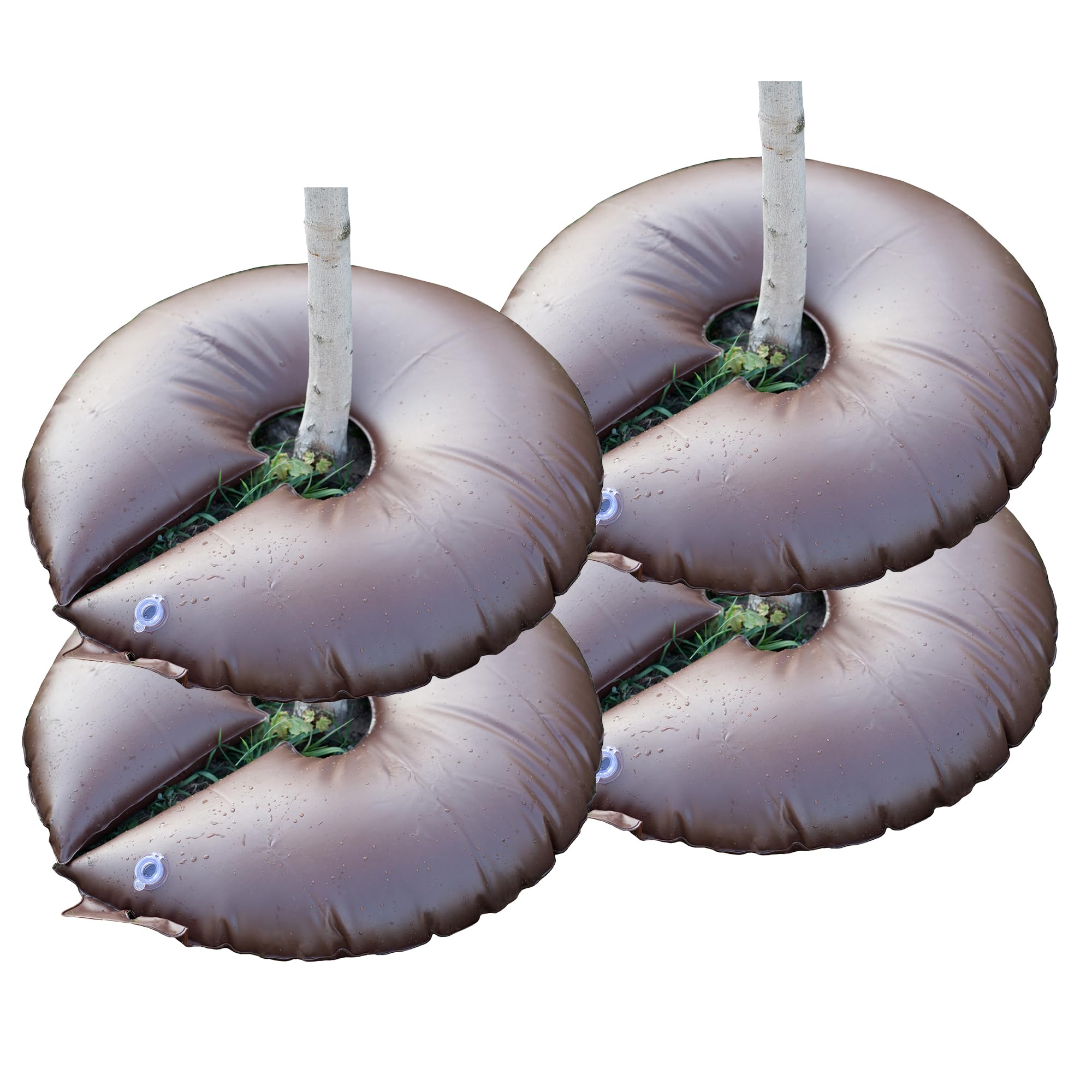 4 PACK-15 Gallon Tree Watering Bag/Ring, Water Saving Tree Bags for Watering, De