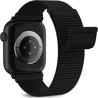 Higgs Nylon Loop Sport Strap Compatible with Apple Watch Straps 44mm 40mm 38mm 41mm 42mm 45mm 46mm 49mm Women Men, iWatch Wrist Band for Series 12 11 SE 10 9 8 7 6 5 Ultra 4 3 2 1, Breathable & Soft