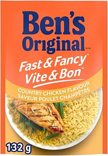 BEN'S ORIGINAL FAST & FANCY Country Chicken Flavour Rice Side Dish, 132g Pouch