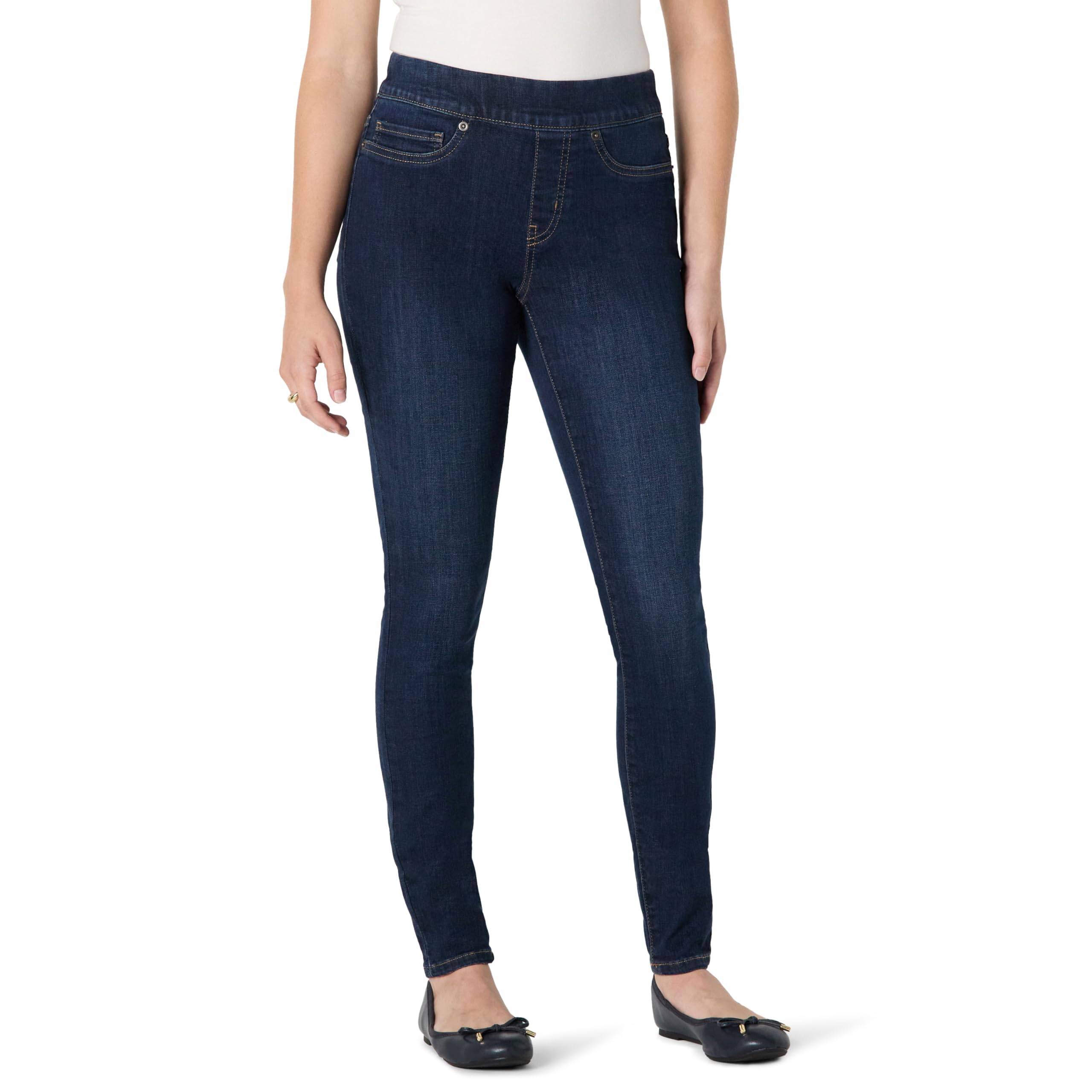 Amazon Essentials Women's Mid-Waist Stretch Denim Jegging
